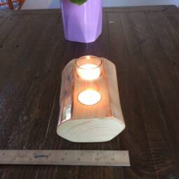 Wood Candleholder - thumbnail 3