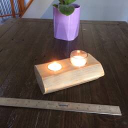 Wood Candleholder - thumbnail 2