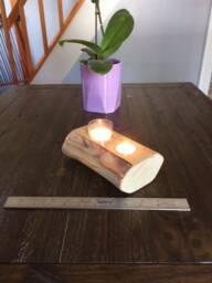 Wood Candleholder