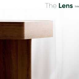 Solid Oak End Table Modern Scandi Side Table - thumbnail 2