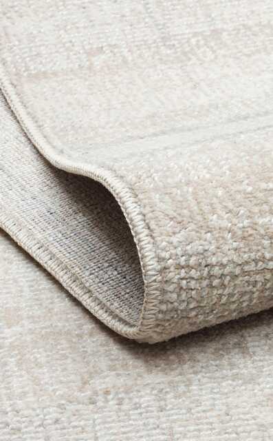 Beige Grey Polyester Rug Modern Minimalist Home Decor - image 1