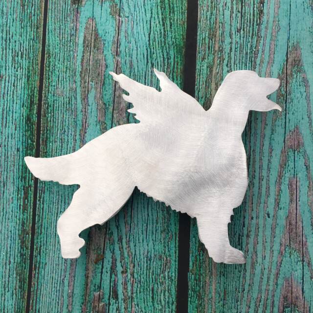 Irish Setter Angel, Metal Dog Christmas Tree Topper Or Wall Hanging Yard Stake, Shelf Art, Pet Memorial, Guardian Angel Dog, Unique - image 1