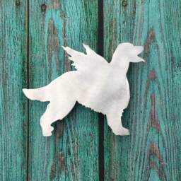 Irish Setter Angel, Metal Dog Christmas Tree Topper Or Wall Hanging Yard Stake, Shelf Art, Pet Memorial, Guardian Angel Dog, Unique - thumbnail 4