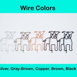 Personalized Golden Retriever Wire Sculpture, Dog Desk Decor - thumbnail 4