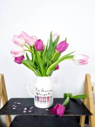 Nannys Wellie Jug, Mothers Day Gift, Birthday Gift Vase, Personalised For Mum, For Mum, Grandma, Grandparent - thumbnail 1