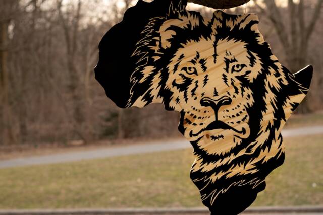 Africa Lion Wall Art - Home Decor Painting - image 1