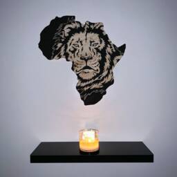 Africa Lion Wall Art - Home Decor Painting - thumbnail 2