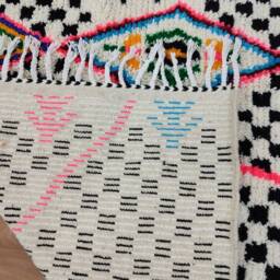 Custom Moroccan Boujad Rug, Authentic Wool Berber Carpet, Boho Interior Decor - thumbnail 4