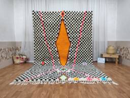 Custom Moroccan Boujad Rug, Authentic Wool Berber Carpet, Boho Interior Decor - thumbnail 1