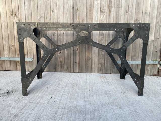 Industrial Style Butchers Block/Kitchen Island Side Table Steel Furniture Base Only - image 1