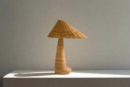 Chloe Rattan Table Lamp, Wicker Shade, Bedroom Lamps, Living Room Unique Lighting