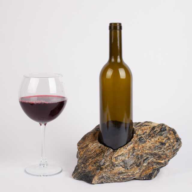 Handmade Nero Picasso Marble Wine Bottle Holder - image 1