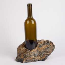 Handmade Nero Picasso Marble Wine Bottle Holder - thumbnail 2