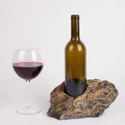 Handmade Nero Picasso Marble Wine Bottle Holder - thumbnail 1