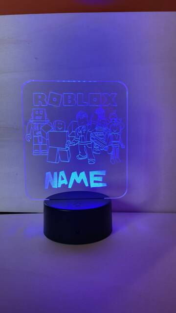 Personalised Roblox Night Light, Children's Light, Game Room, Boys Night Led Boy Girls Birthday Active - image 1