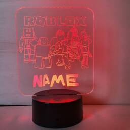 Personalised Roblox Night Light, Children's Light, Game Room, Boys Night Led Boy Girls Birthday Active - thumbnail 3