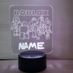 Personalised Roblox Night Light, Children's Light, Game Room, Boys Night Led Boy Girls Birthday Active - thumbnail 4