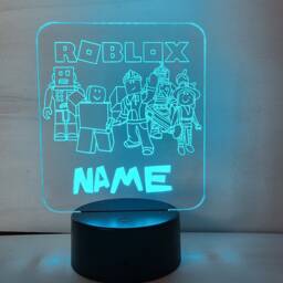 Personalised Roblox Night Light, Children's Light, Game Room, Boys Night Led Boy Girls Birthday Active - thumbnail 2