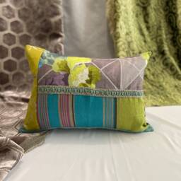 Designers Guild Dujardin Pillow Bohemian Linen Cut Velvet, 16 - thumbnail 3