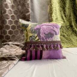 Designers Guild Dujardin Pillow Bohemian Linen Cut Velvet, 16 - thumbnail 4