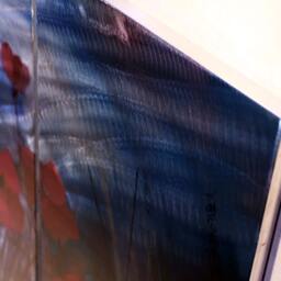 Abstract Metal Flower Painting, Modern Aluminum Sculpture Wall Art - thumbnail 3