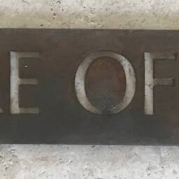12 In.metal Beware Of Dog Sign in Gorgeous Bronze Patina With Baked On Clear Coat - thumbnail 3