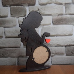 Pregnancy Announcement Picture Frame Sonogram Ultrasound Baby Pregnant Photo Babys First Wood - thumbnail 3
