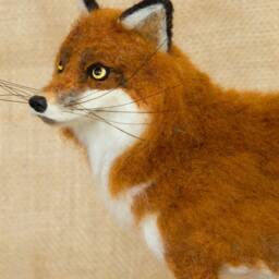 Made To Order Needle Felted Red Fox Custom Needle Felted Animal Sculpture - thumbnail 4