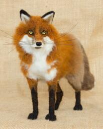 Made To Order Needle Felted Red Fox Custom Needle Felted Animal Sculpture