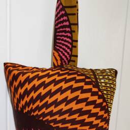 Weighted Draught Excluder African Wax Print Fabric, Custom Length - thumbnail 3