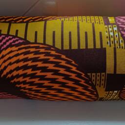 Weighted Draught Excluder African Wax Print Fabric, Custom Length - thumbnail 2