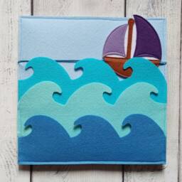 Felt Quiet Book Page Magnetic Fishing Montessori Toy - thumbnail 3