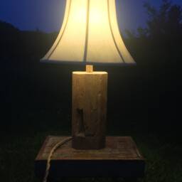 Rustic Lamp Hemp Cord Handmade Hand Hewn Historical 6x6 Barn Beams Beach Furniture, Beachy, Accent Piece, Furniture - thumbnail 2