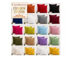 Handmade Corduroy Cushion Cover - 16x16