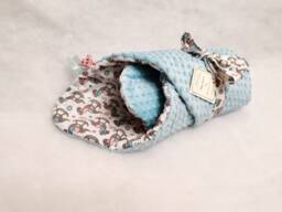 Couverture B??b??, Swaddle Blanket, Baby Blanket, Kids Minky Reversible Newborn Swaddle, Rocking Horse Blanket