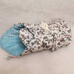 Couverture B??b??, Swaddle Blanket, Baby Blanket, Kids Minky Reversible Newborn Swaddle, Rocking Horse Blanket - thumbnail 2