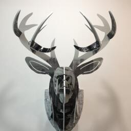 Deer Head Wall Art With New York City Design - thumbnail 2