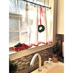 Pom Cafe Curtain, Decor, Tassel Nursery Kitchen Curtains, Cu - thumbnail 3