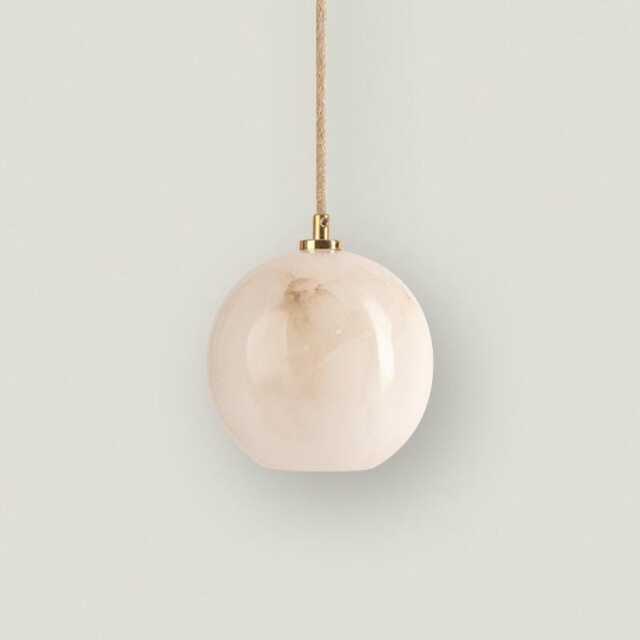 Selene - Alabaster Pendant Light Fixture, Art Deco Light, Chandelier, Bedroom Lighting - image 1