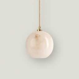 Selene - Alabaster Pendant Light Fixture, Art Deco Light, Chandelier, Bedroom Lighting - thumbnail 1