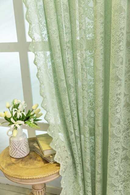 3 Colours Custom Curtain Made To Measure Sheer Lace Curtains With A Floral - image 1