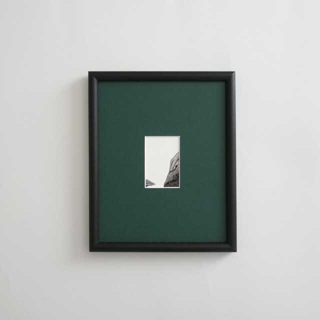 16x20 Open Grain Black Picture Frame Color Mat Center Custom Opening Size - image 1