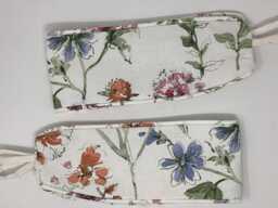 Laura Ashley Wild Meadow Sienna Handmade Pair Of Curtain Tie Backs Piped - thumbnail 1