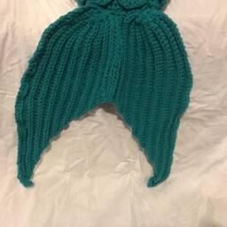 Mermaid Tail Blanket - Crochet Afghan Children & Adult Size - thumbnail 3