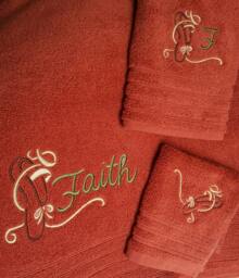 Embroidered Three Piece Towel Set With Name & Dancer Theme