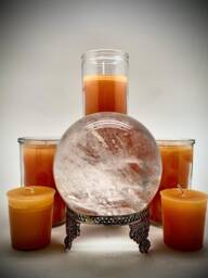 Gold Candle - 7 Day Ritual Burn Hand-Poured Pagan Ceremony Wicca Sacred - thumbnail 1