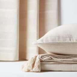 100% Cotton Rajput Ribbed Cushion Cover - Handmade, 13 Colours, 2 Sizes, Washable, Soft & Durable, Oeko-Tex?? Certified, Square Shape - thumbnail 4