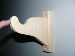 Wood Curtain Rod Brackets - thumbnail 1