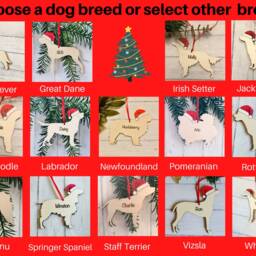 Personalised Bichon Frise Christmas Ornament Hand-Painted Dog Decoration - thumbnail 4