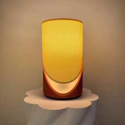 Axel Table Lamp, Modern Ripple Mesh Solid Contemporary 3D Printed Lighting - thumbnail 4